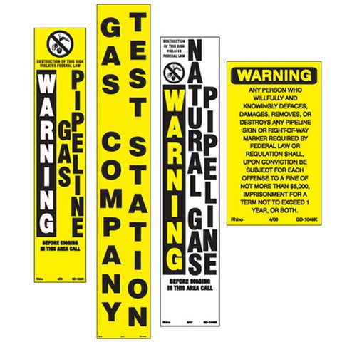 Pipeline Marker Decals